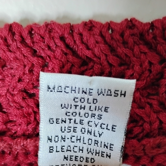 Susan Bristol Ribbon-Knit One-Button Cardigan | Feminine Layering Sweater  l XL - Picture 8 of 9